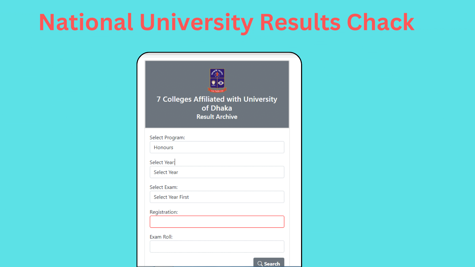 National University Results Check