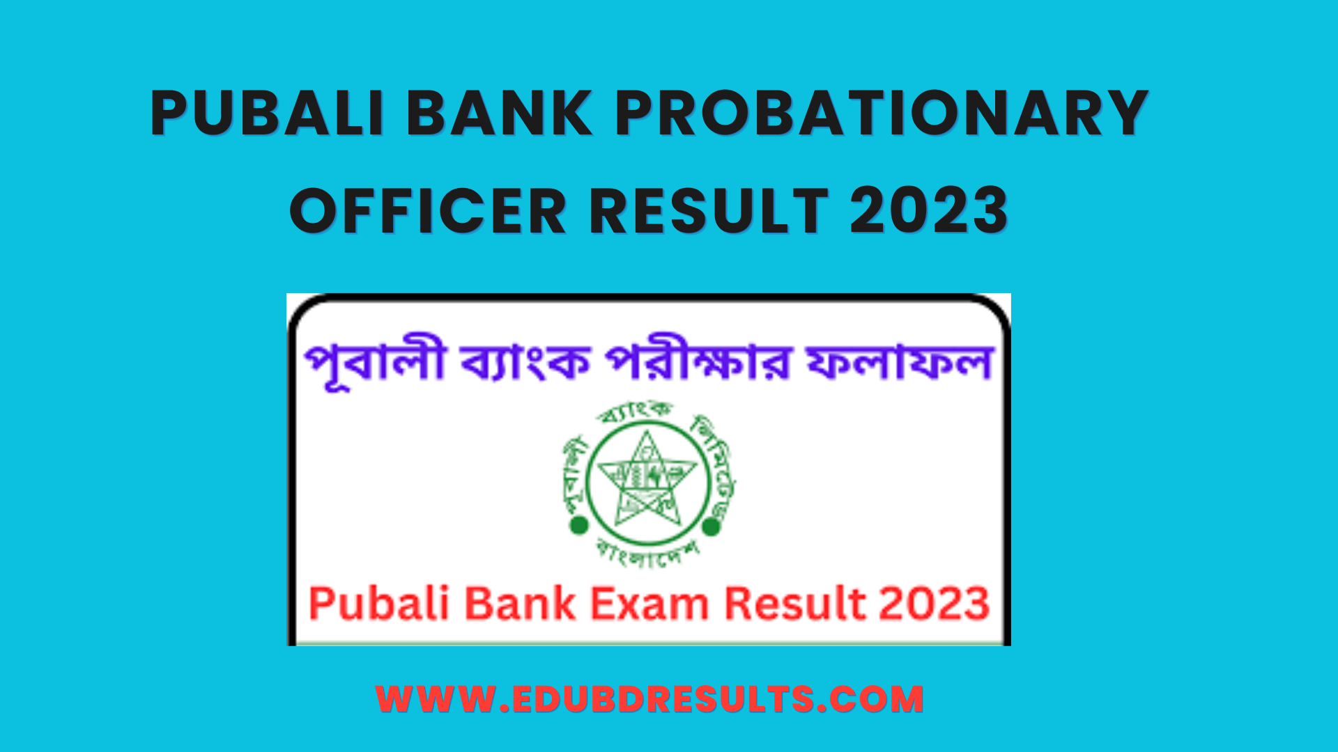 Pubali Bank Probationary Officer Result 2023