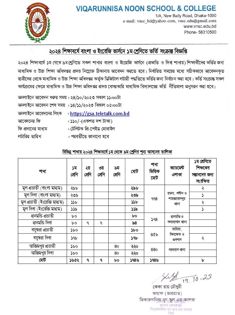 vnsc_admission_circular24